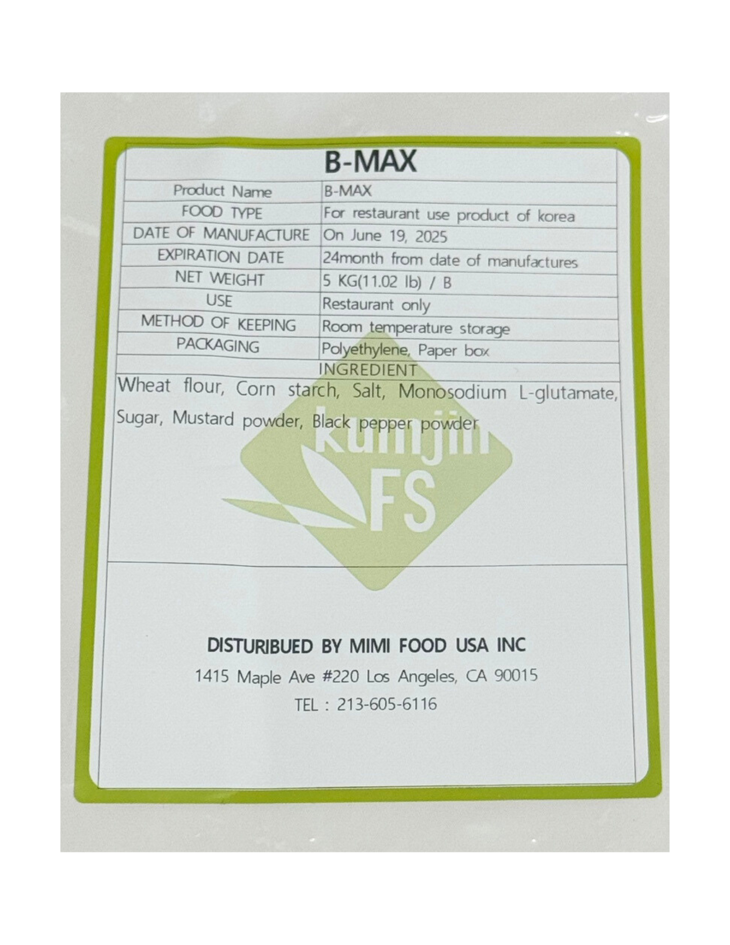 B-MAX All Purpose Seasoned Batter Flour
