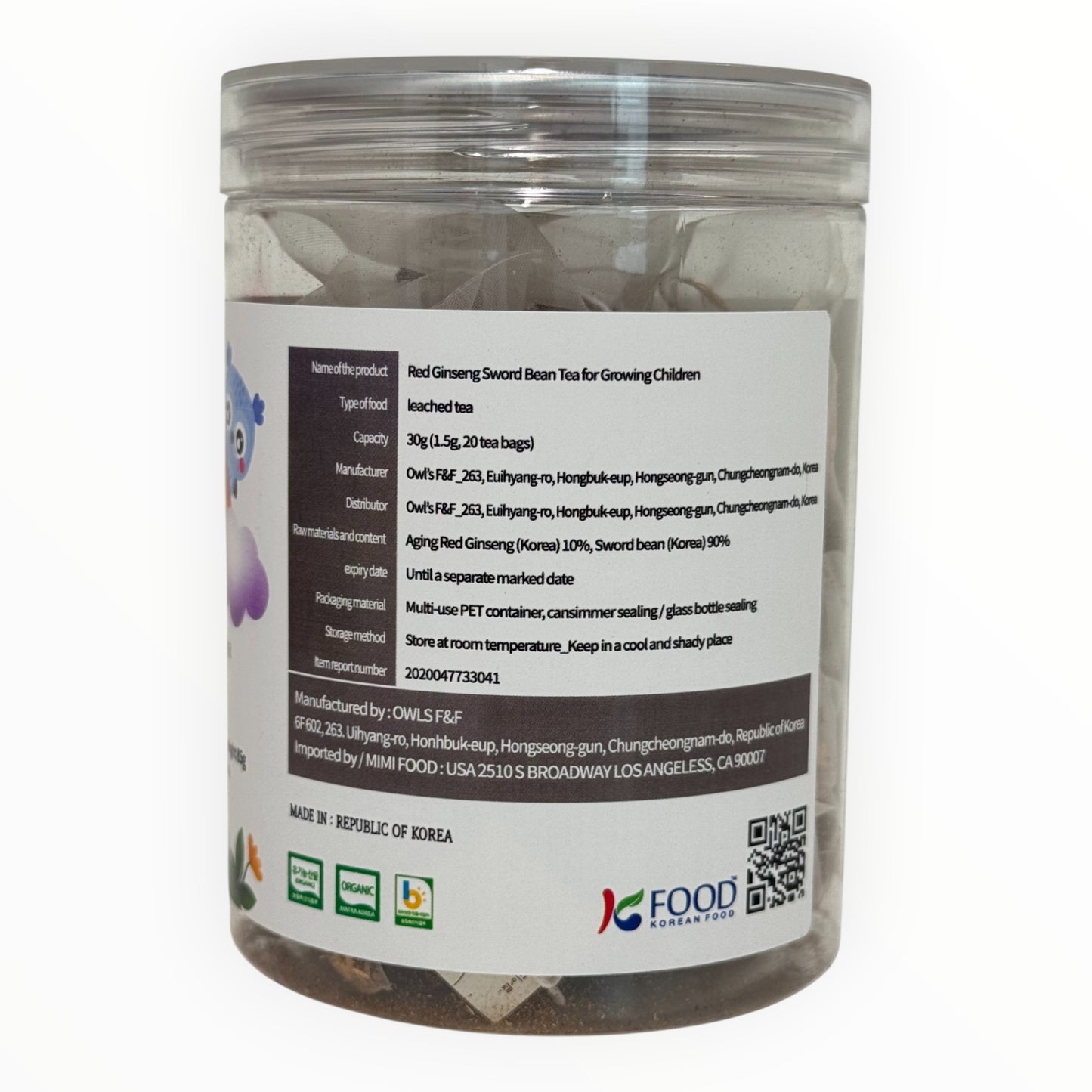 Red Ginseng Sword Bean Tea for Growing Children